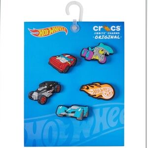 NWT CROCS Jibbitz Hot Wheels 5 Pack Charms Set